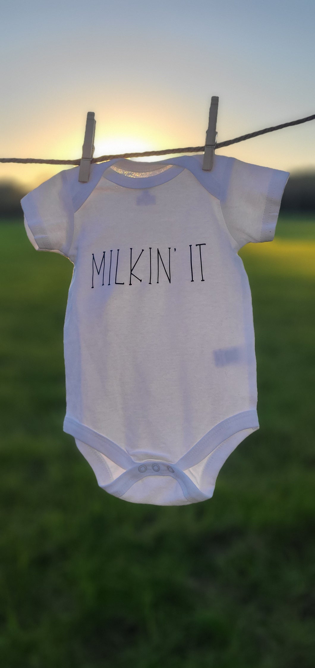 Milkin It Baby Onesie